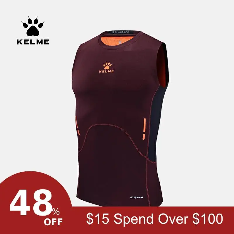 KELME мужское горячее белье для похудения, Утягивающее нижнее белье для живота, дышащее нижнее белье, мужской корсет, компрессионный Быстросохнущий 3881103