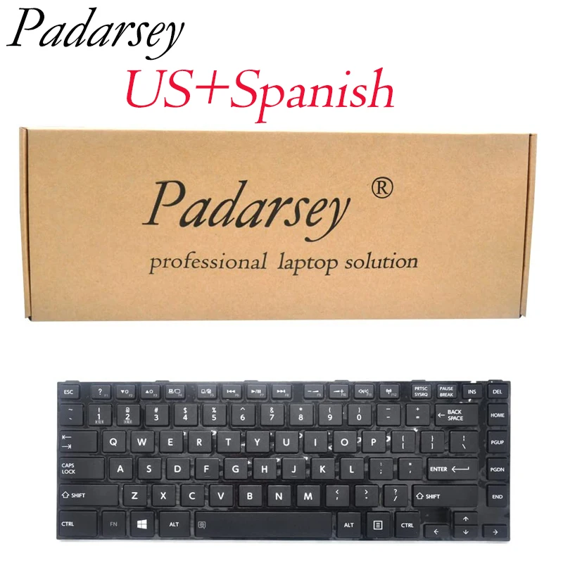 

Клавиатура Padarsey совместимая с Toshiba Satellite M800 L800 L830 C800 C800D M805 L805 P845T C840 C840D C845 C845D