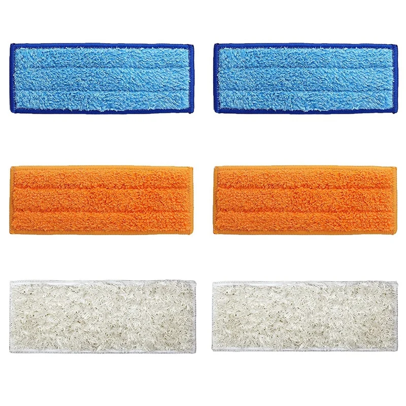 

Washable Mopping Pads Cloths Replacement Kit for IRobot Braava Jet 200 Series 240 241 245 250 with 2 Wet 2 Dry 2 Damp