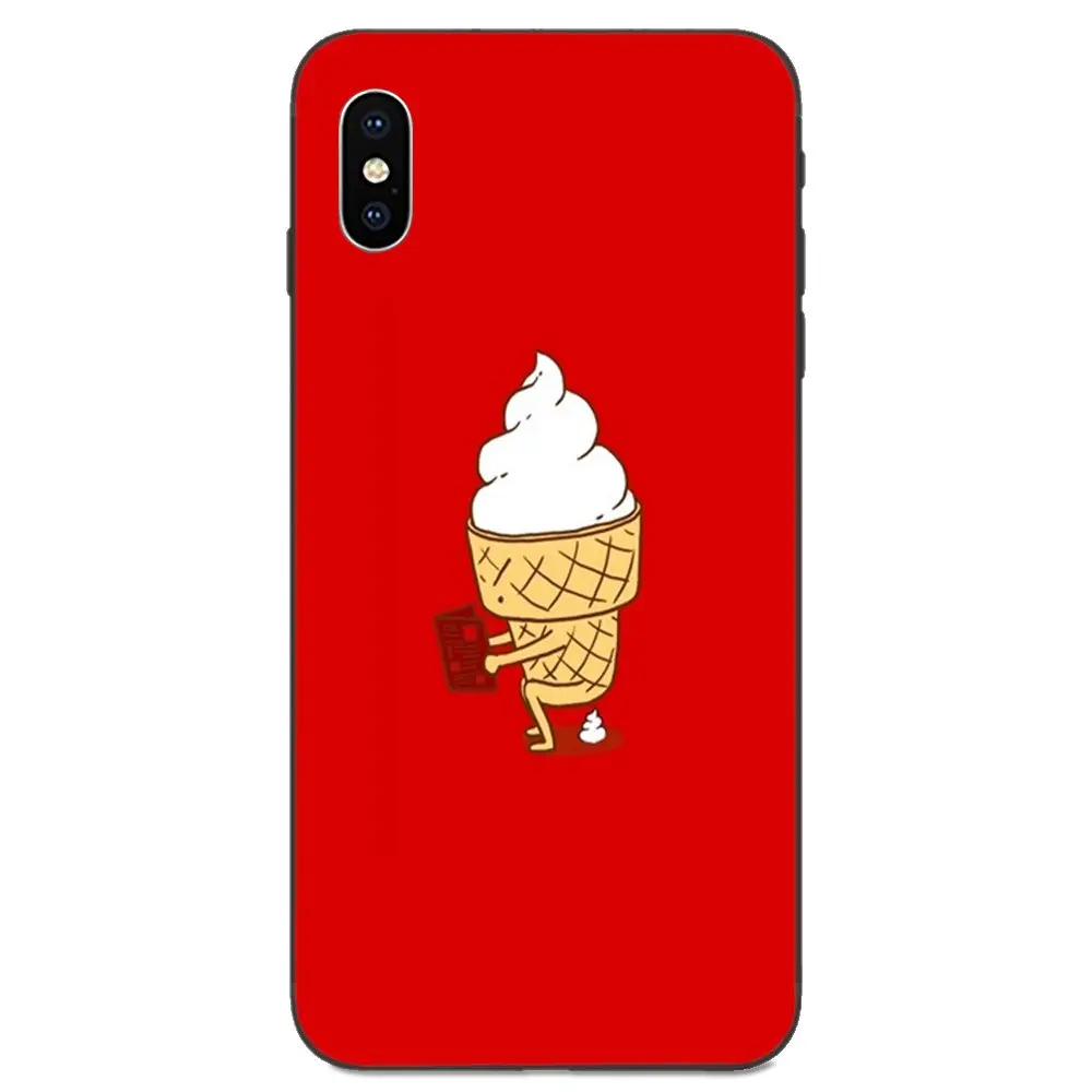 Мягкий ТПУ милый чехол для Xiaomi Redmi Mi Note 2 3S 8 9 Lite SE Pro с милым рисунком мороженого |