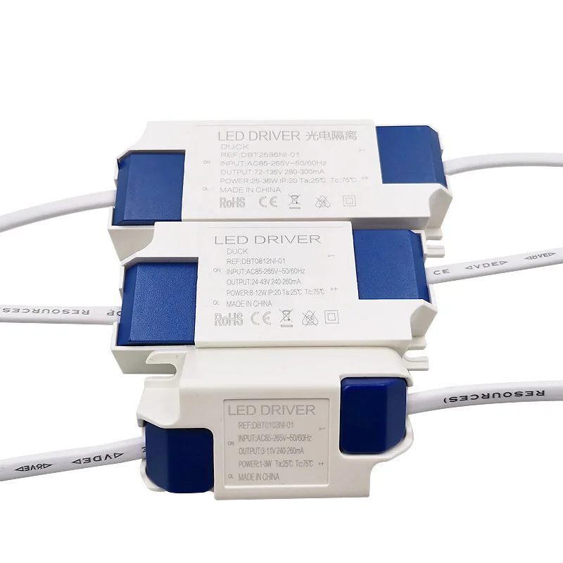 Светодиодный адаптер питания 1-36 Вт светильник светодиодный пластиковый