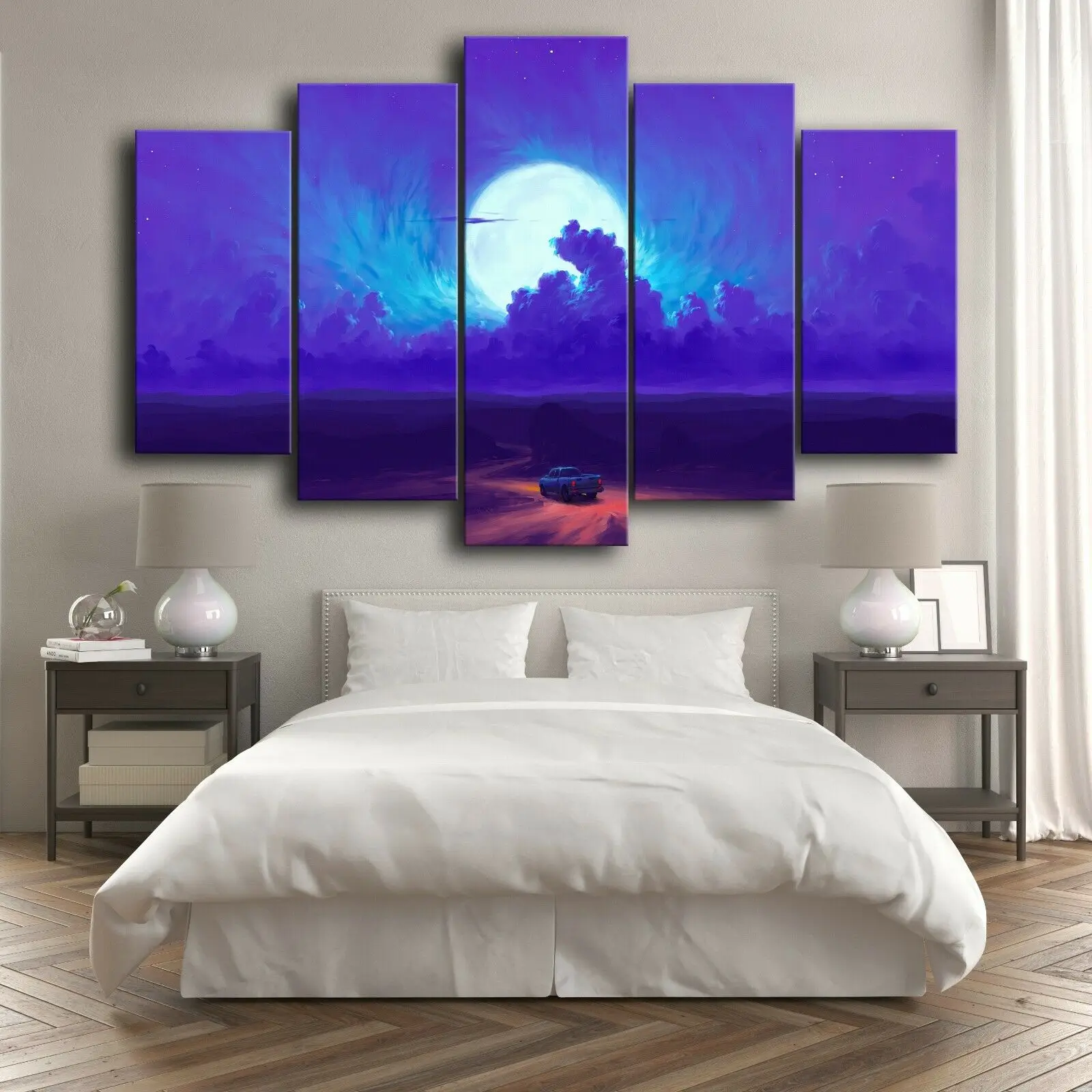 Восхода Минимальный ландшафт 5 шт. картины на холсте Печать природы домашний