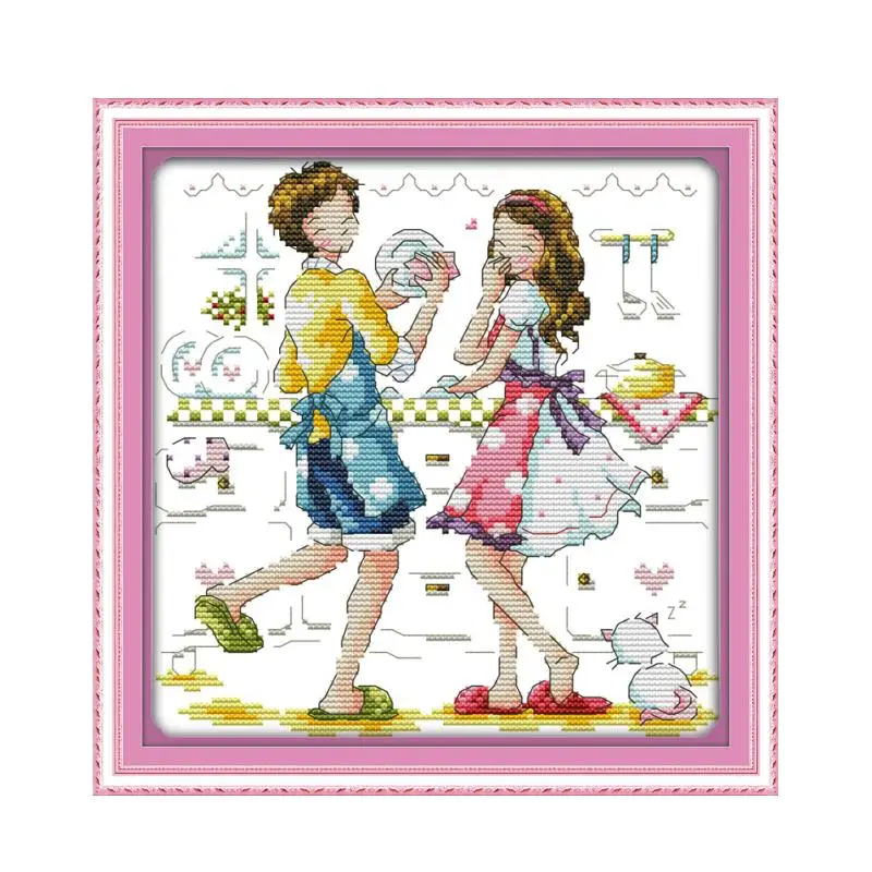 Кухонный Набор для вышивки крестиком с изображением картины 11ct | Дом и сад