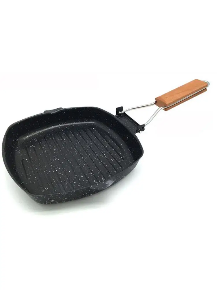 20 см * стейк горшок полосатый сковорода для жарки специальный Maifan Камень