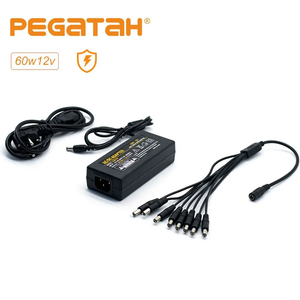 Регулируемый источник питания 12 В постоянного тока 5 А универсальный дисплей