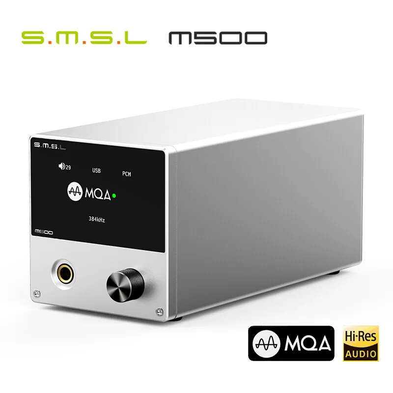 Усилитель для наушников SMSL M500 MQA DAC AMP ES9038PRO DSD аудио декодирование XMOS XU216 DSD512 32