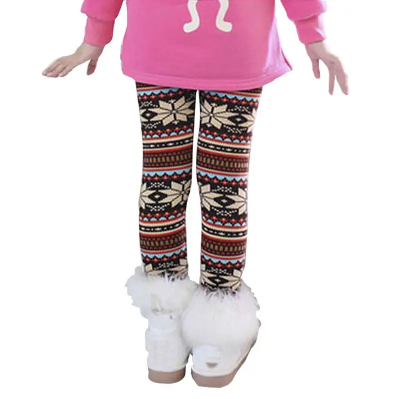 

Children Girls Warm Skinny Thick Velvet Leggings Bottoms Pants Clothes F