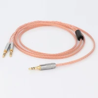 preffair 16cores 7n occ 2 5mm3 5mm xlr balanced earphone cable audio cable for denon ah d7200 ah d5200 ah d9200 headphone