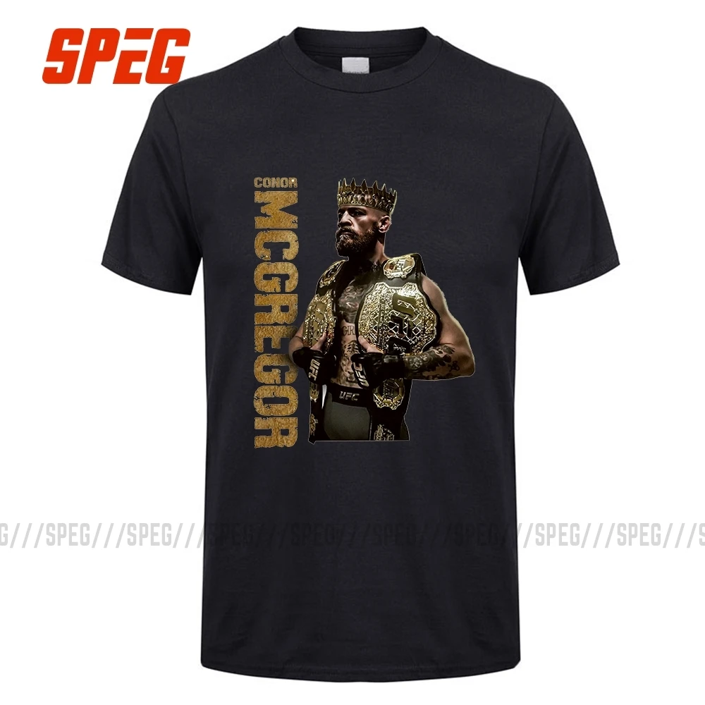 Conor McGregor Спиг король Конор Макгрегор MMA Notorious футболка мужская с коротким рукавом Топы кортон футболка с круглым вырезом одежда мужская Винтажная Футболка - Цвет: Conor McGregor