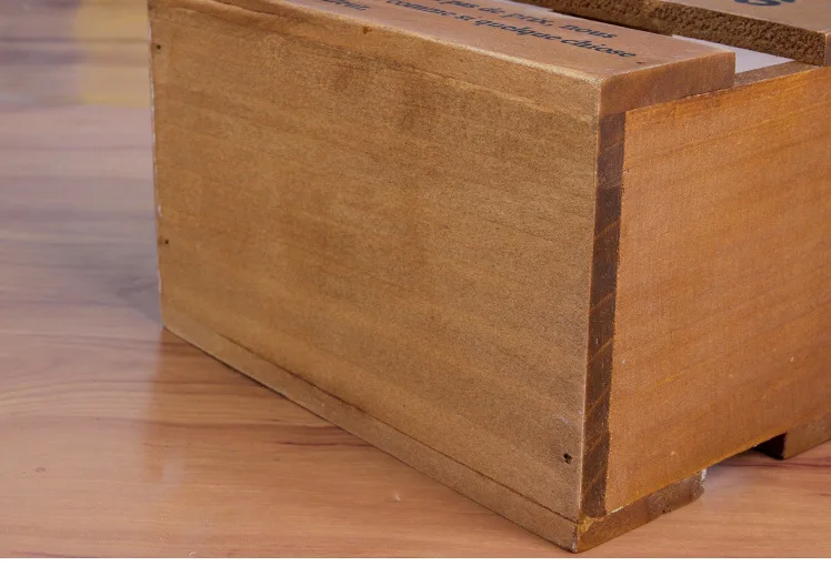 

Small Vintage Retro Wooden Box Modern Style Storage Boxes & Bins Storage Holder Card Box multifunction Cosmetic Box Jewelry Case