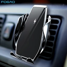 Wireless Car Charger 15W Qi Fast Charging Automatic Clamping Mount Air Vent Phone Holder for iPhone 13 12 11 X 8 Samsung S20 S10