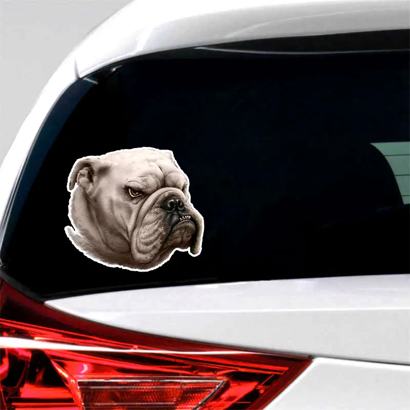 PVC-0138# Печатный самоклеющийся наклейки на авто Бульдог водонепроницаемые машину