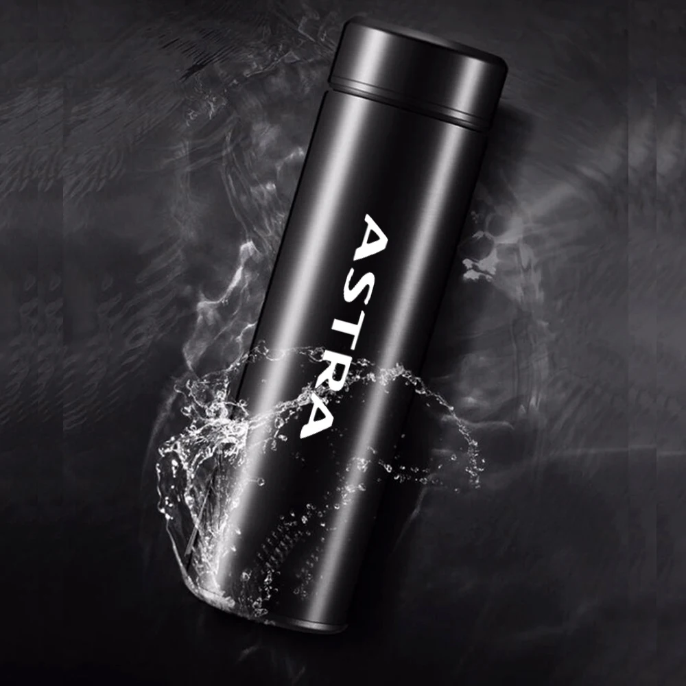 

500ml Stainless Steel Car Insulated Cup Temperature Display intelligent Thermos Flask for Opel Astra