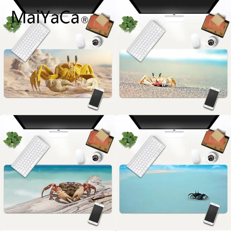 

Коврик для мыши MaiYaCa, с изображением краба, удобный, для игр, 600x300 мм