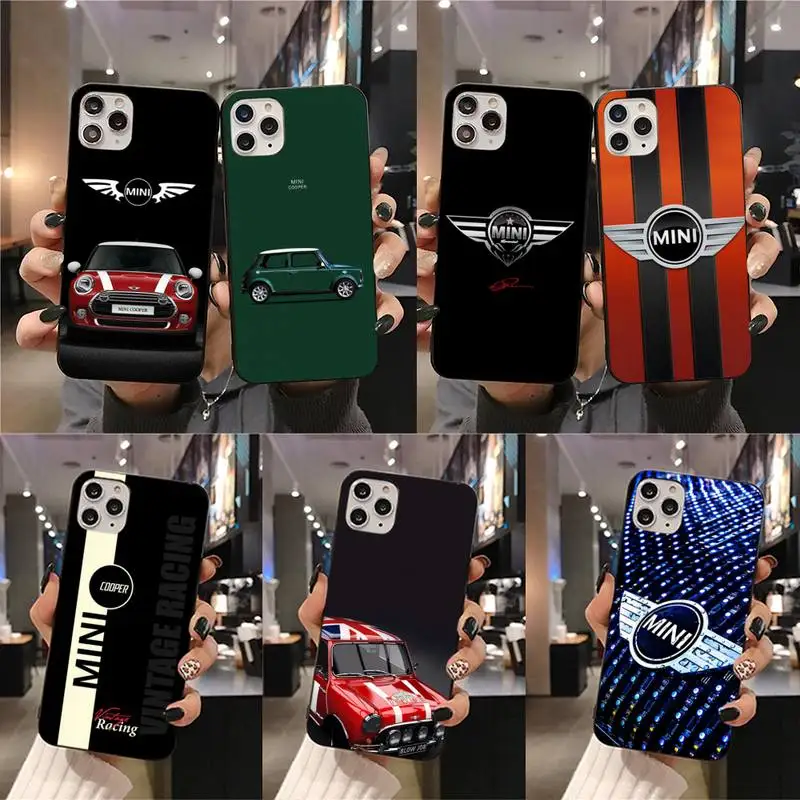 Роскошный автомобильный мини чехол с медным логотипом для телефона iphone 12 pro max 11 XS