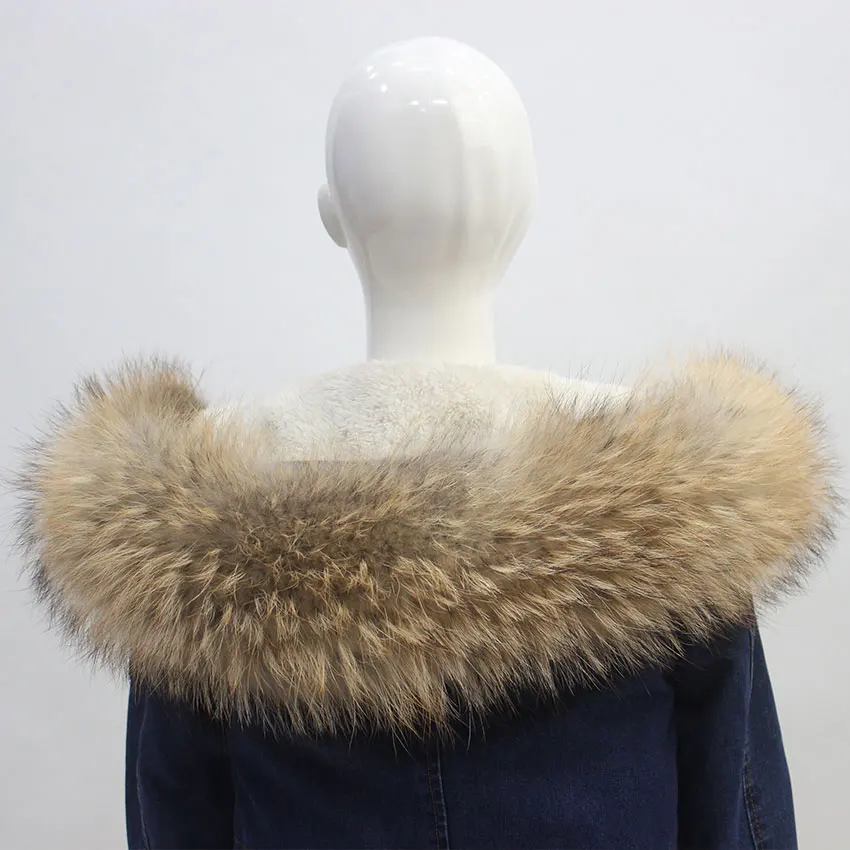 

ICYMI 18*90cm Real Fur Scarf Fur Collar Women Winter Coat Genuine Fur Scarves Thick Raccoon Fur Winter Warm Neck Warmers