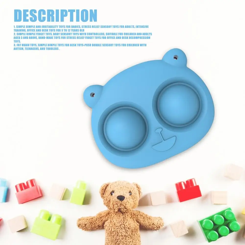 

Dimple Fidget Toy Silicone Flip Stress Relief Sensory Toy For Autistic Children Restless Adults Get Rid Of Bad Nail Biting Habit