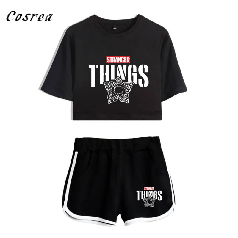 Очень странные дела косплей костюм Женская Футболка Летний для девочек футболка