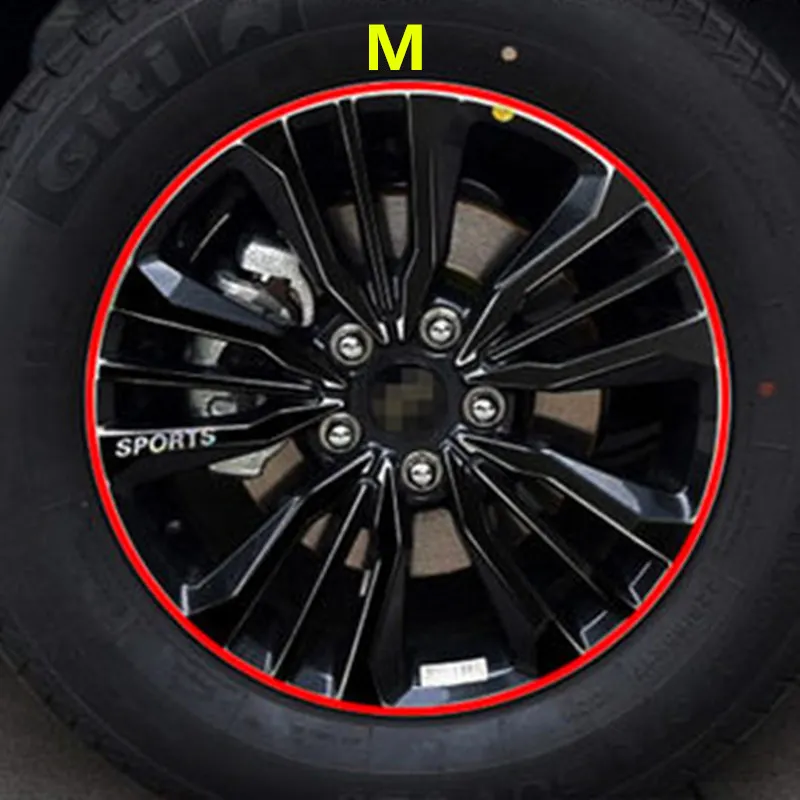 M Для Geely Emgrand X7 EmgrarandX7, EX7, FC SUV, Vision X6, NL4, автомобильная наклейка для колес - Название цвета: M