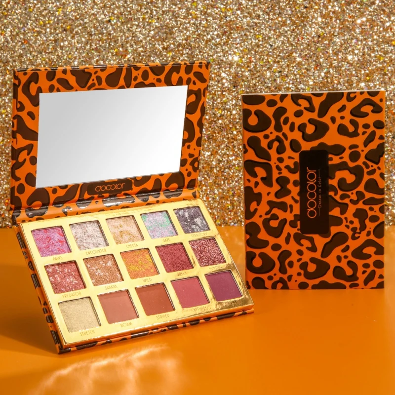 Do color 15-color Leopard палитра теней для век водостойкие стойкие цвета быстрое мерцание матовые тени для век