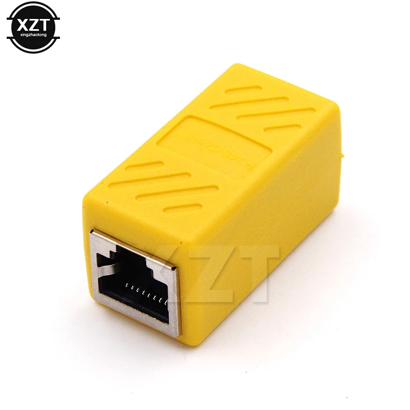 20 шт./лот Женский сетевой разъем LAN адаптер муфта удлинитель RJ45 Ethernet кабель