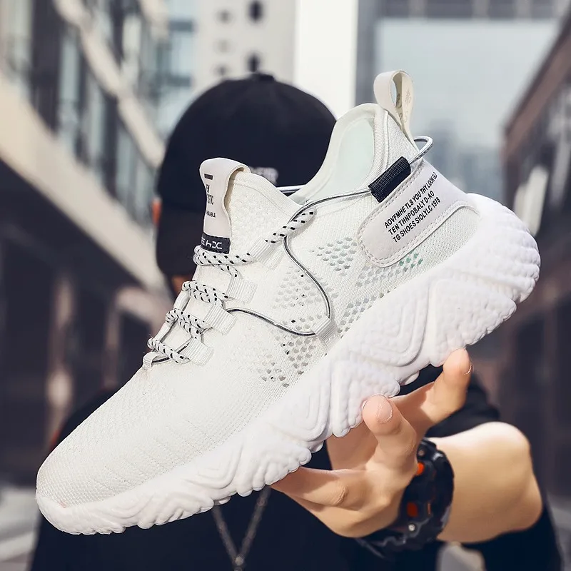 

CasualMen work sport Shoes Breathable men Fashion sneakers-for-men Sneakers black shoe summer man lightweight sale spring