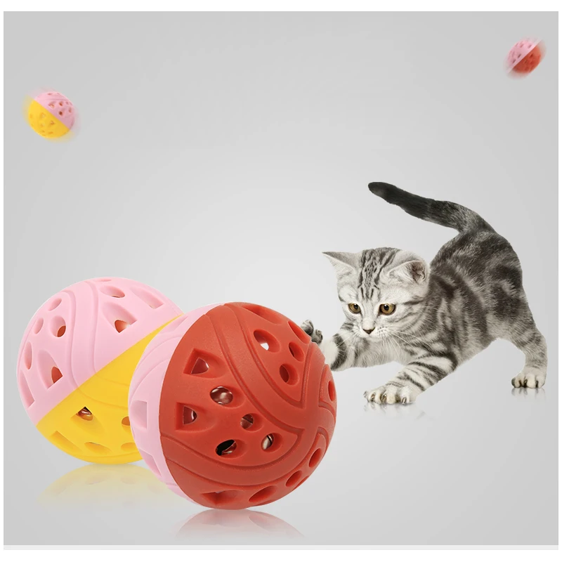 

Hot Fashion Interactive Ball Plastic Cat Toy with Bell
