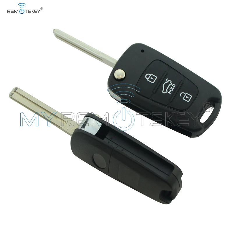 Раскладной дистанционный ключ с чипом 46 3 кнопки TOY48 434 МГц для KIA складной