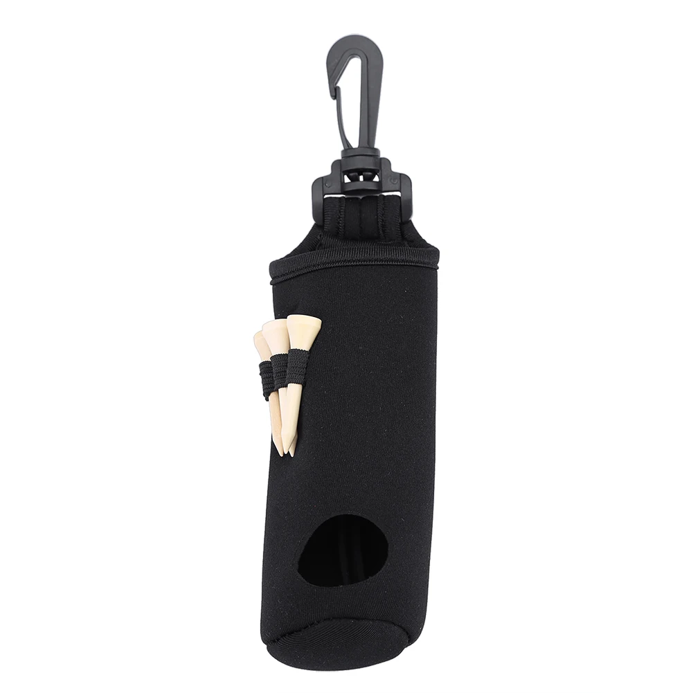

Golf Ball Bag Holder Clip Utility Pouch Golfers Organizer Golfing Accessories With Tees Black