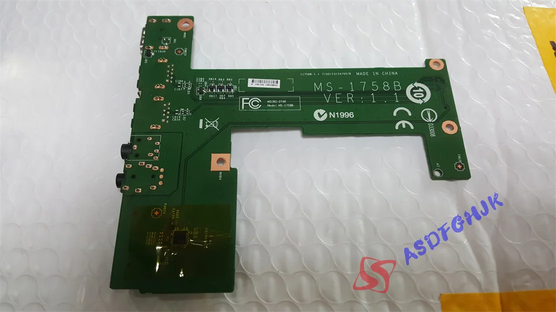 

Genuine For MSI GP70 USB Sound Board MS-1758 MS-1758B VER:1.1 TESED OK