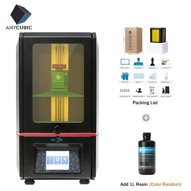 Photon Add 1L Anycubic Фотон смолы 3d принтер смолы размера плюс SLA/lcd высокой точности Фотон светильник-отверждения Impresora 3d комплекты обновления - Цвет: Photon Add 1L