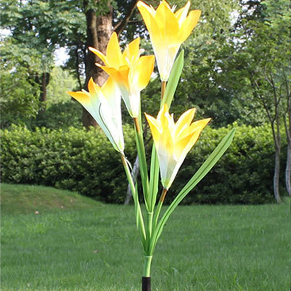 

7 Color Solar Lily Flower Led Light LED Color Changing Garden Light Decorative Waterproof Outdoor Lawn Lamp IP65