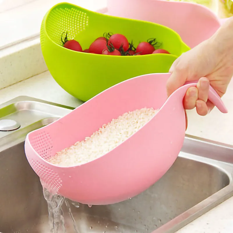 

Kitchen Accessories Tools Rice Beans Peas Washing Filter Strainer Multifunction Vega Fruit Drin Basket Bowl Kitchen Supply Item