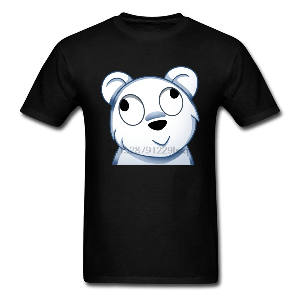 Twitch Derp Emote забавные 2019 мужские черные футболки коала медведь мультфильм короткий