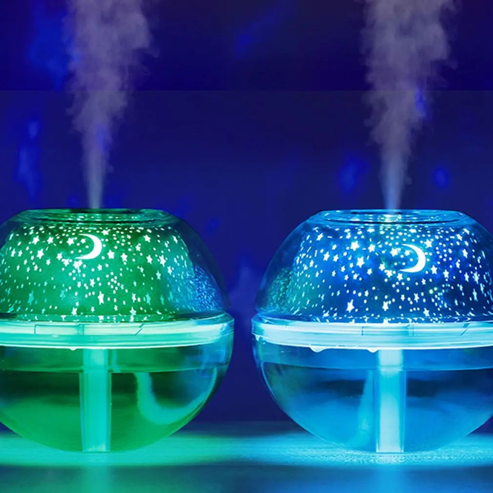 Mini Crystal Humidifier with Night Lamp USB Charger Mute Large Capacity Ultrasonic | Инструменты