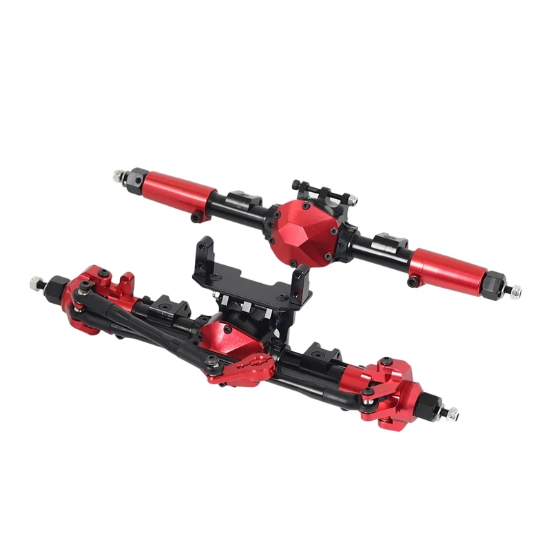 

RC Car CNC Metal Front & Rear Axle With Protector For 1:10 RC Crawler Car Axial SCX10 II 90046 90047