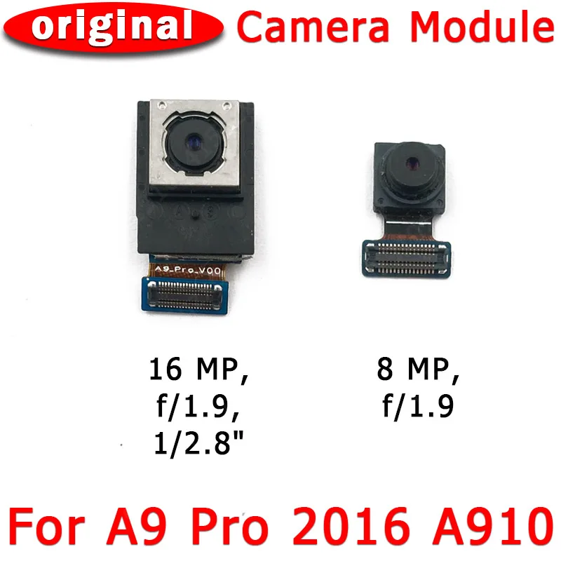 

Оригинальная передняя и задняя камеры для Samsung Galaxy A9 Pro 2016 A910 модуль камеры с основным лицом гибкий кабель запасные части