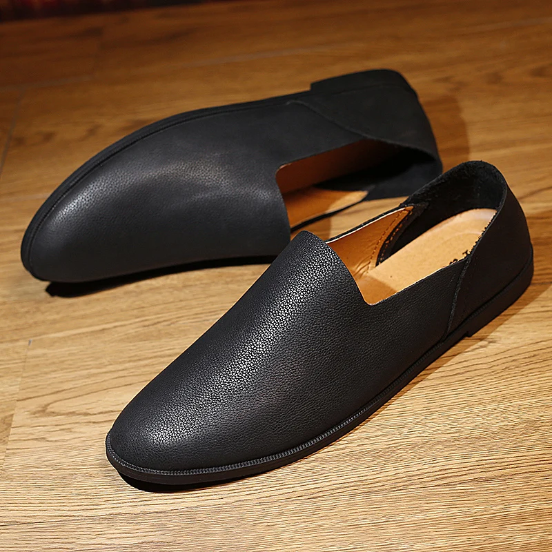 Новое поступление Классические винтажные кожаные туфли модные деловые