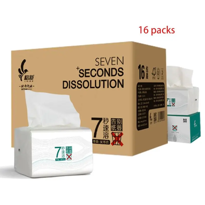 

3-Ply Facial Tissue, Soft Facial Paper, 320 Tissues per Pack, Household