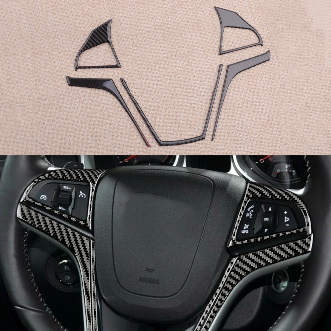 

Наклейка на руль для Chevrolet Camaro 2013, 2014, 2015, 1 комплект