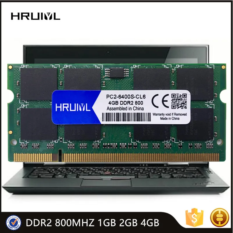 HRUIYL оперативная память DDR2 800 МГц 1 Гб 2 ГБ 4 ГБ 1,8 в Sodimm ноутбук высокая производительность PC2 6400S 200Pin карта памяти для ноутбука Новинка