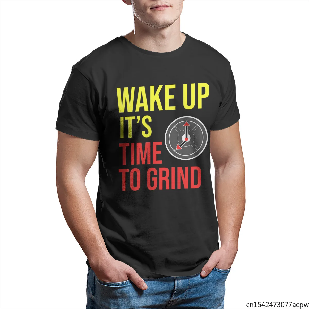 

Wake Up Its Time To Grind Gym Fitness Men's T-Shirt