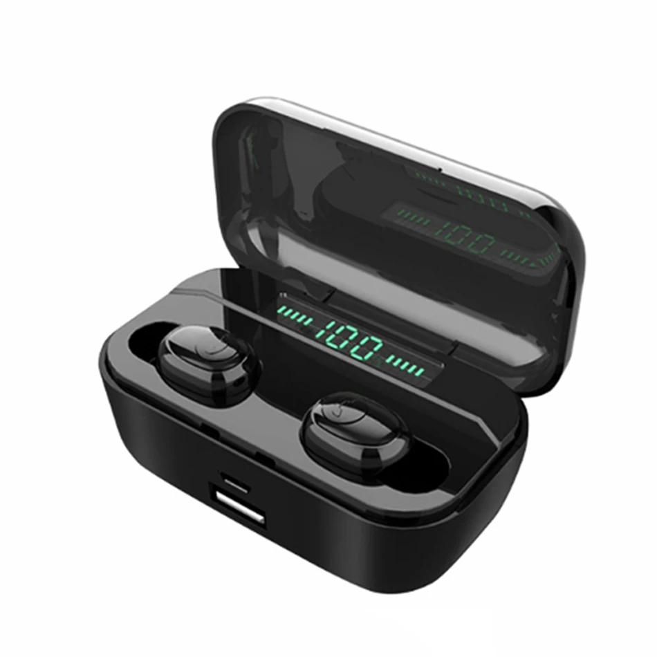 TWS беспроводные Bluetooth наушники, водонепроницаемые наушники, наушники, стерео звук, игровая гарнитура с микрофоном, 3500 мАч, светодиодный зарядный ящик G6S