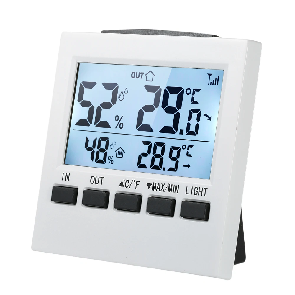 ЖК дисплей цифровой Беспроводной в помещении/на открытом воздухе термометром и