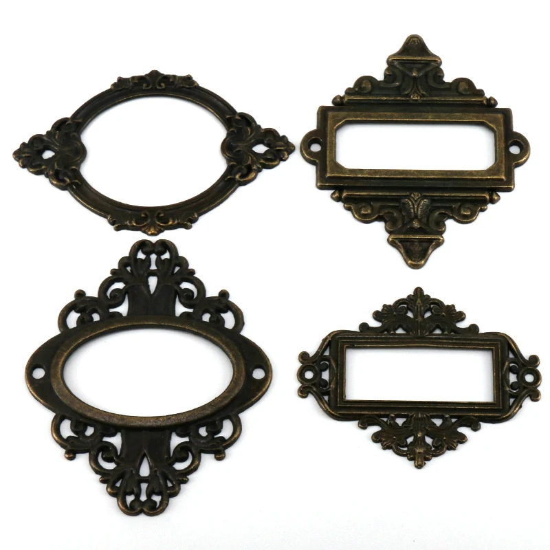 4 шт. винтажная мебель файл выдвижной ящик в шкафу чехол держатель для карт