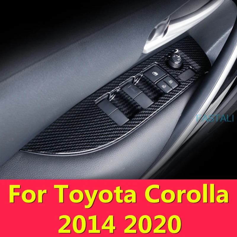 Для Toyota Corolla 2019 2020 стеклянная декоративная рамка выключателя подъемная панель