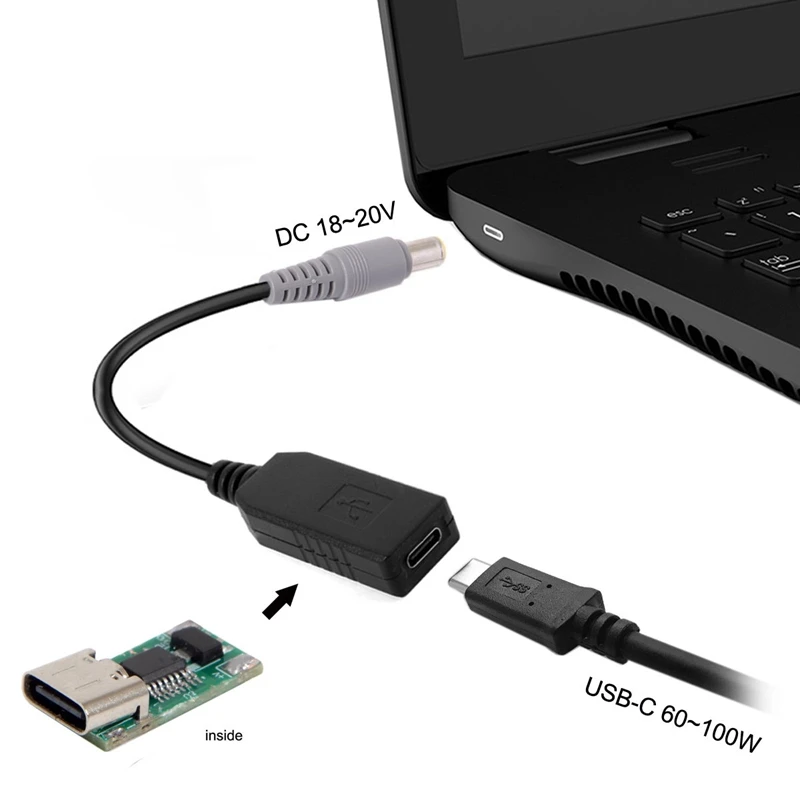 IG USB 3 1 Тип C к DC 20 в 7 9x5 4 мм разъем питания PD эмулятор триггер зарядный кабель для