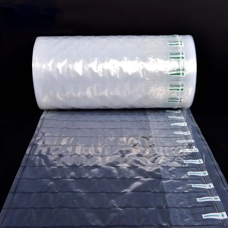 Bolsa de burbujas inflable para columna de aire, amortiguador de log&iacute;stica a prueba de golpes, coj&iacute;n de embalaje, rollo de pel&iacute;cula protectora, al por mayor-0