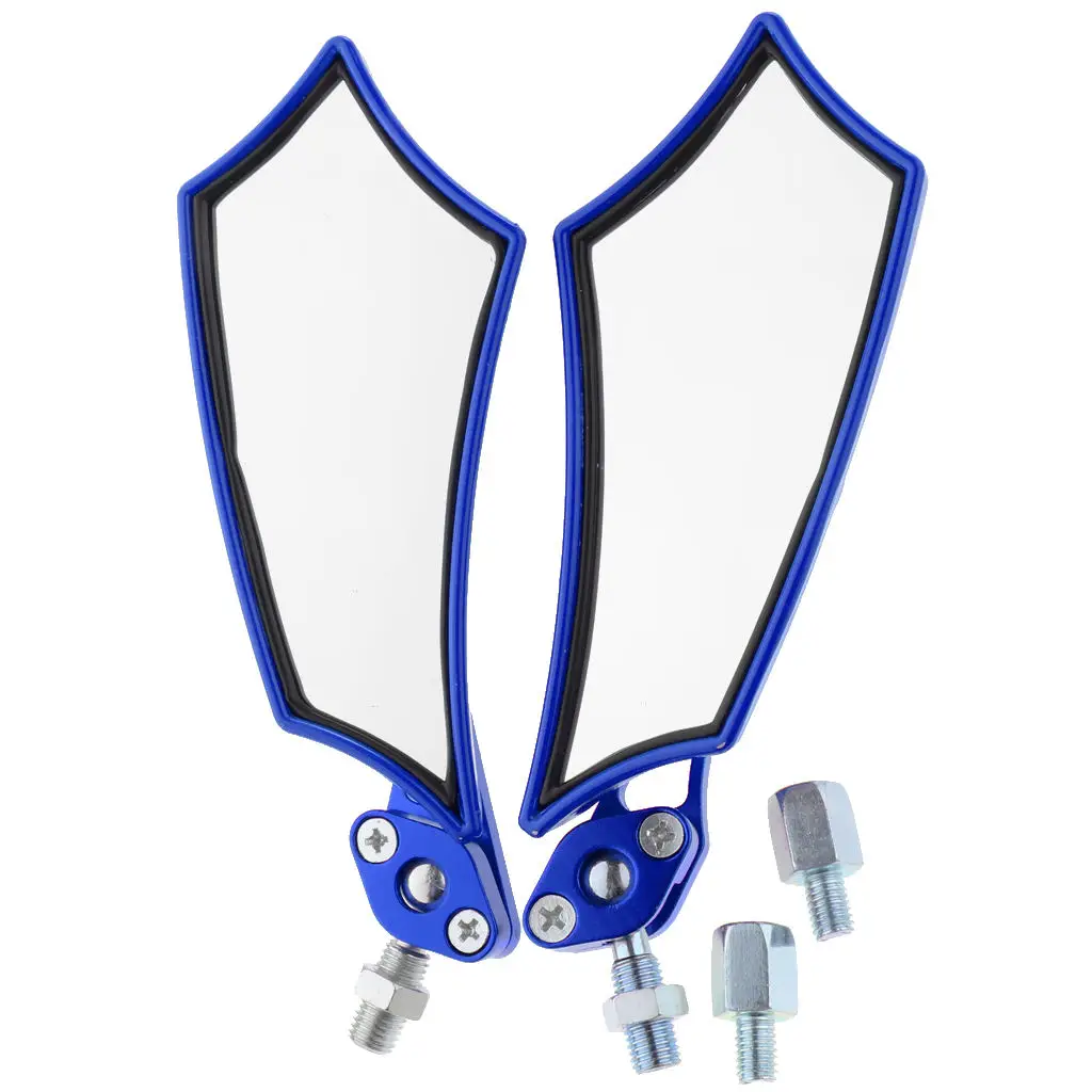 

2Pcs Motorbike Scooter 8/10mm Rear View Side Mirrors for Dirt BIke/Motorcross/Street Bike/Cafe Racer