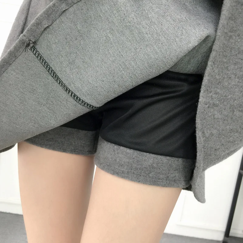 2018 осень зима корейский стиль плиссированная юбка плюс размер уличная Женская